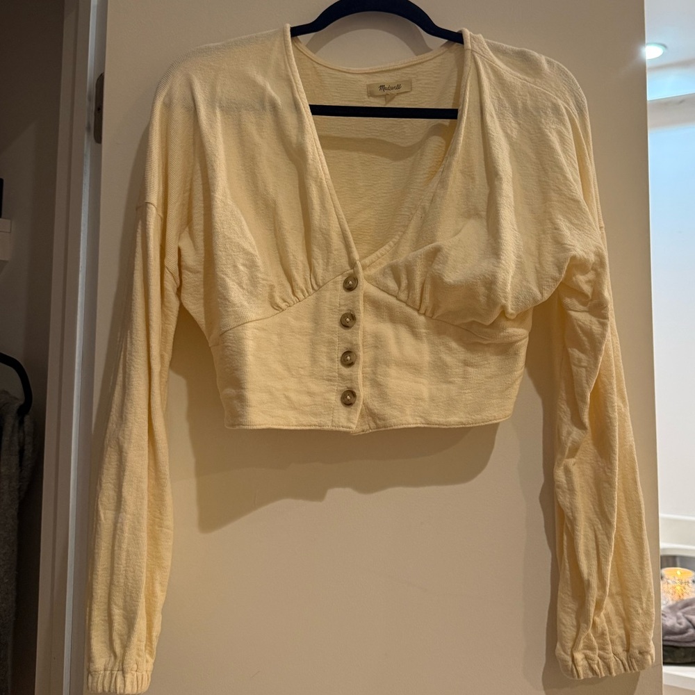 Madewell Light Pink Long Sleeve Blouse
